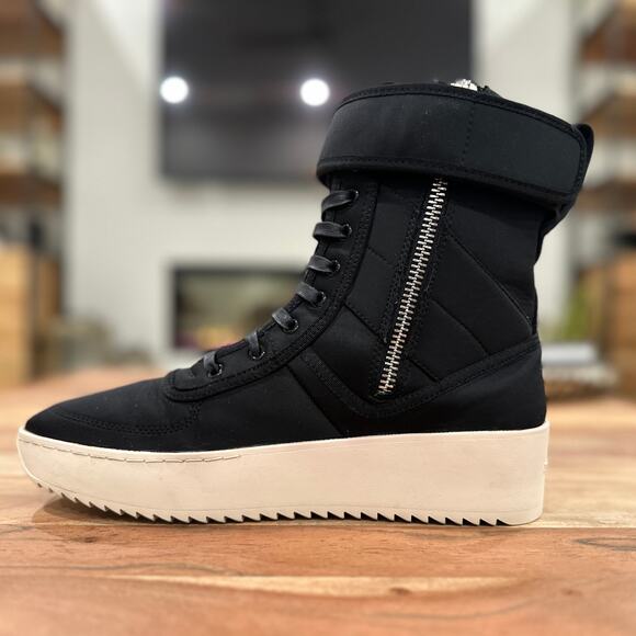 Fear Of God EU 45 US 9.5 Military Black Nylon High Top Sneaker FG-MSNY-BLK16 main image 13